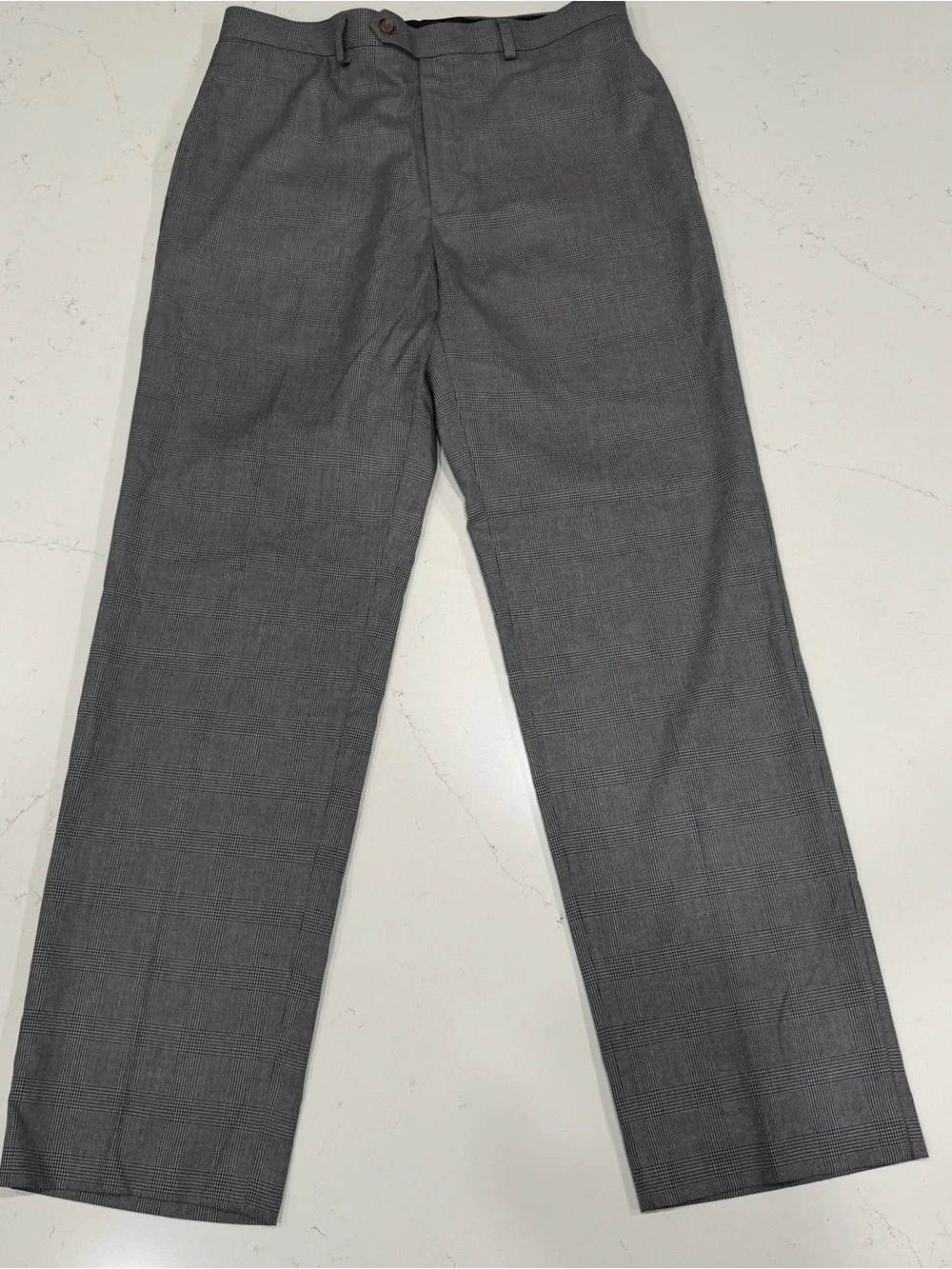 Ralph Lauren Men's Charcoal Herringbone Dress Pants